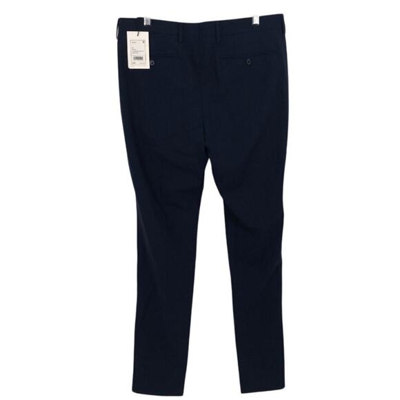 Theory Zaine T Nordic Wool Dress Pants – Navy Blue Size 32 $285 NWT - Picture 6 of 7